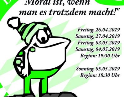 2019: „Moral ist, wenn man es trotzdem macht!“